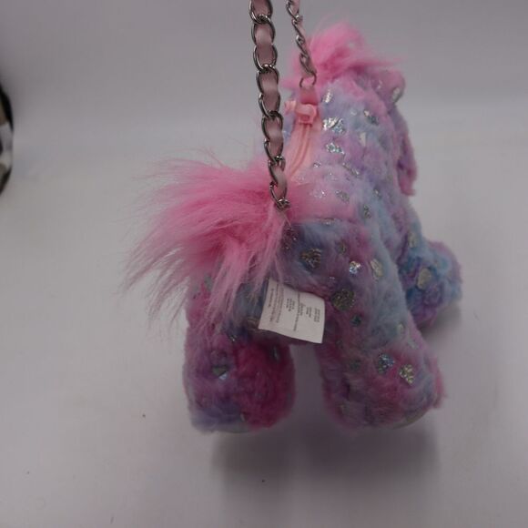 Toby Toys Unicorn Plush Bag Holo Hearts Chain Strap Plushcore Toycore Accessory - Picture 9 of 13